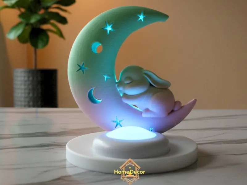 Moon Bunny Night Glow Lamp