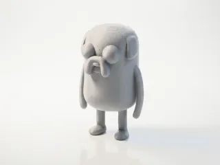 Jake The Dog Adventure Time Figurine 3D Printable