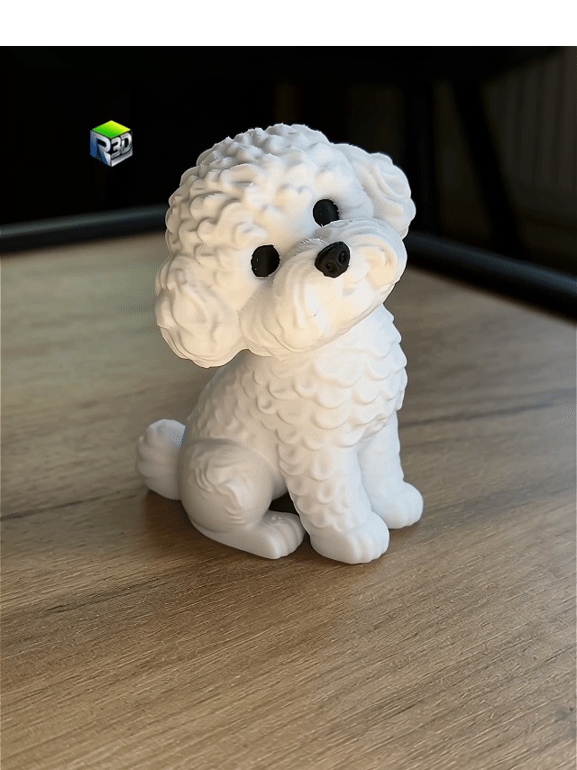愛らしい子犬のフィギュア