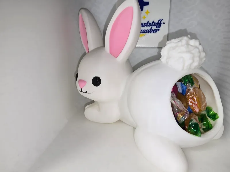🐰 Hasen-Naschvorrat – Befüllbarer „Hasenhintern“-Behälter