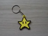 Pixel star keychain-0