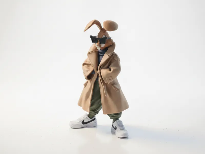 Street Bugs Bunny Figurine Urban Style 3D Printable