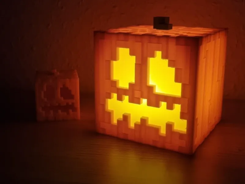Minecraft pumpkin lantern V2