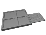 Modular Stand and Floor for Miniature Scenarios.-0