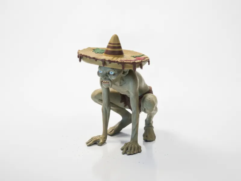 Figura de Smiguel Gollum de El Señor de los Anillos imprimible en 3D