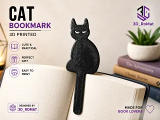 Cat Bookmark_3mf