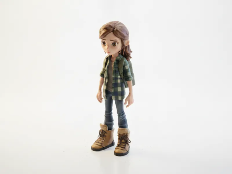 Figurine de jeu Ellie TLOU imprimable en 3D