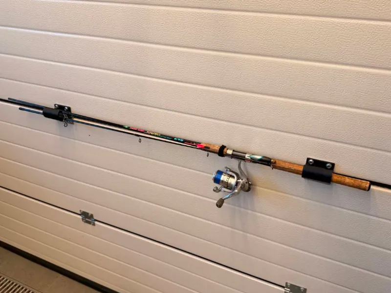 Garage Door Fishing Rod Holder