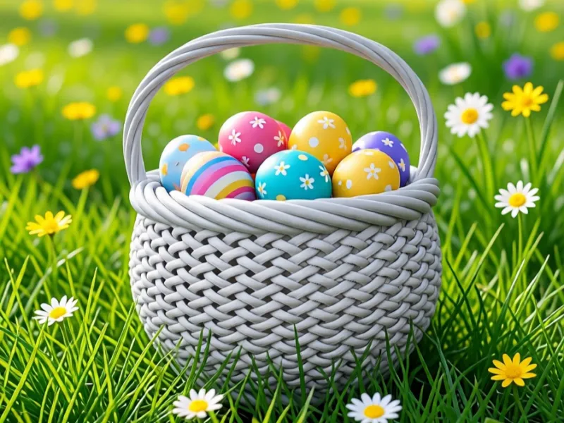 Easter basket (basket of eggs)