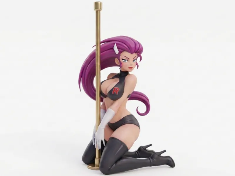Weibliche Figur aus dem Team Rocket