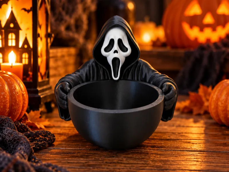 Ghostface Candy Bowl – Halloween Decoration 👻🍬
