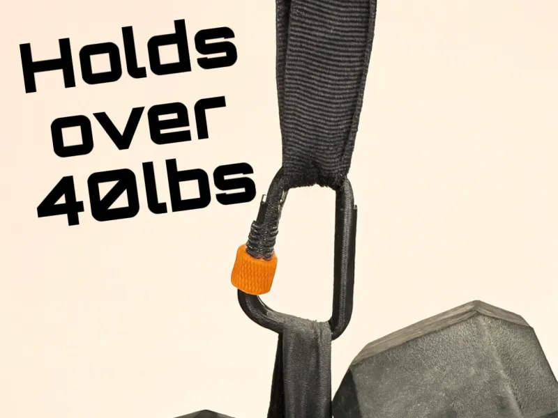 Carabiner with Threaded Lock