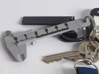Tiny Measuring Caliper Keychain