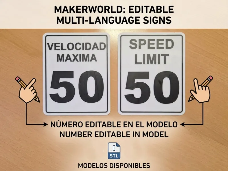 Límite de velocidad editable / Velocidad máxima
