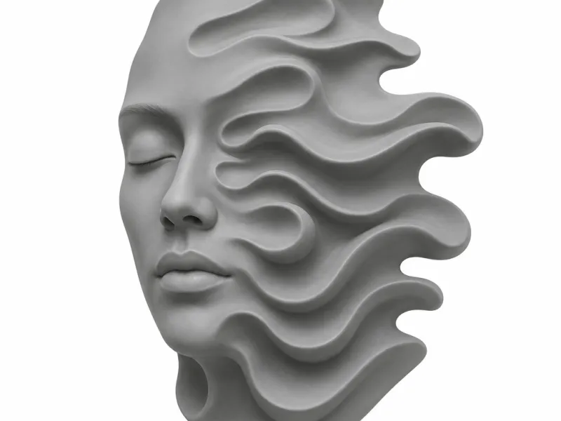 Face from water