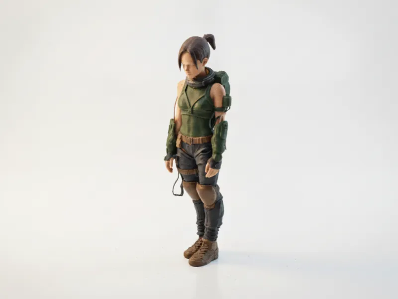 Figurilla de Viajera Personaje Femenino Imprimible en 3D