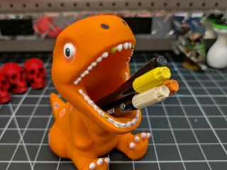 Porta lapices dinosaurio version 2