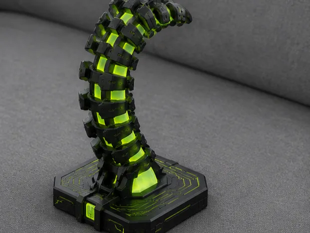 Cyberpunk Spine Headphone Stand
