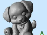 Cute Dog 3D Print – Easy STL, No Supports | Sitting Dog-0