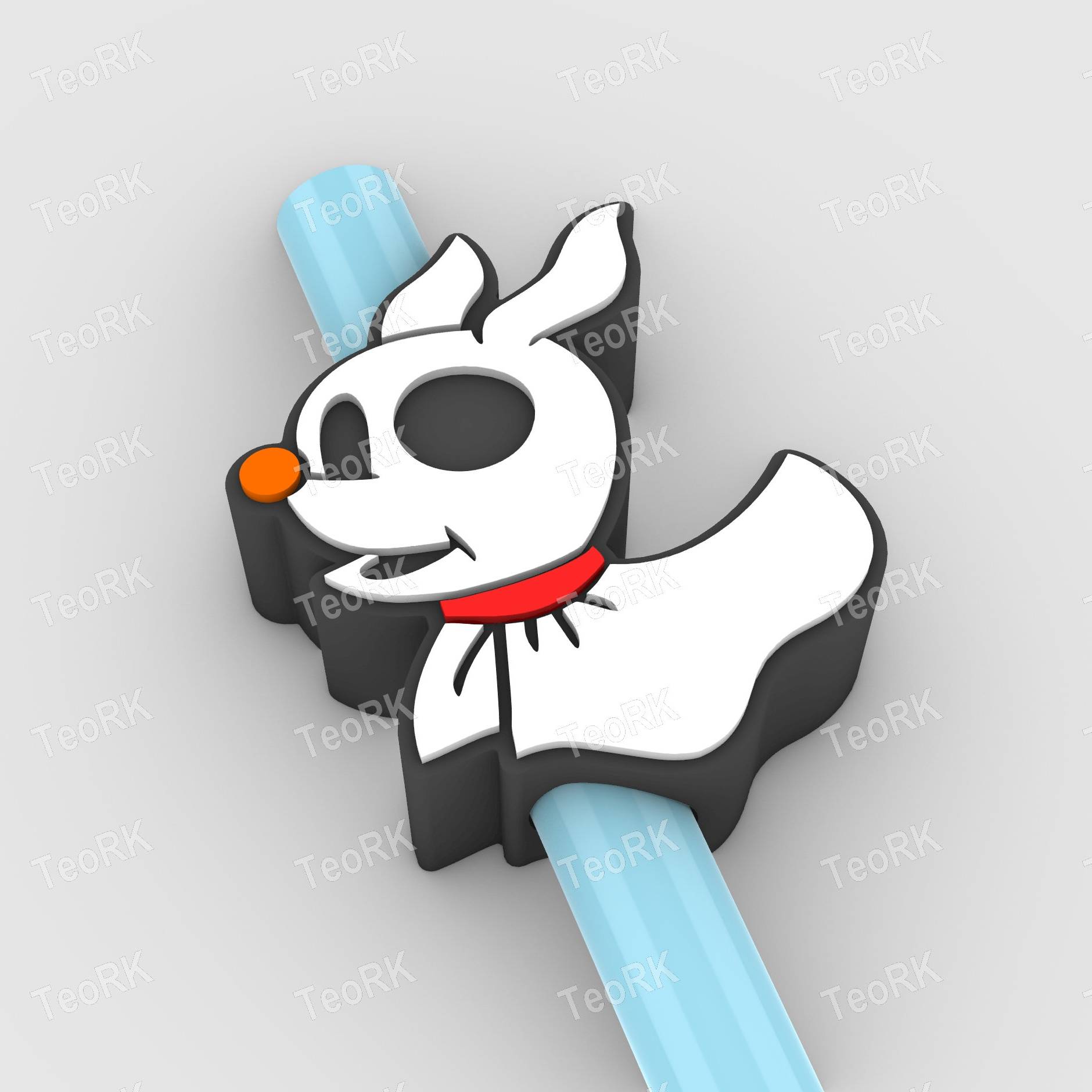 Straw Topper ZERO JACK GHOST DOG