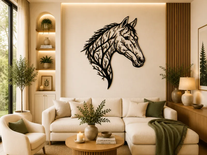 Nature Horse Head 2D Wall Art
