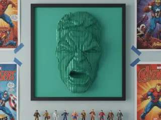 Layered Hulk Wall Art