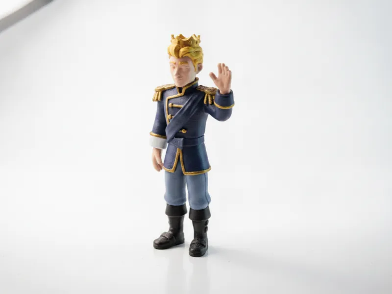 Waving King Figurine Royal Character 3D Printable