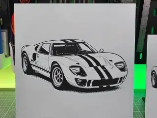 Ford GT40 – Hueforge – 3 Colors