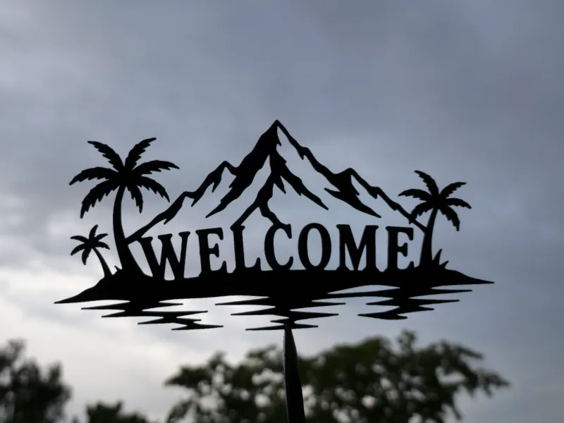 Tropical Welcome Island Wall Art