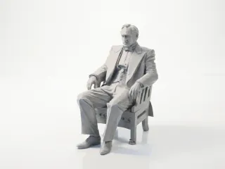 Vito Corleone Sitting Figure Movies TV 3D Printable