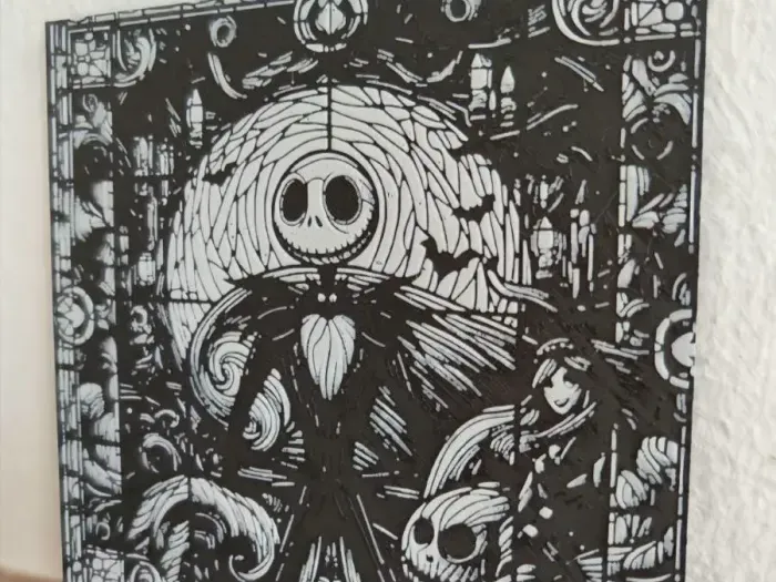 Vetrata con scheletro di Jack