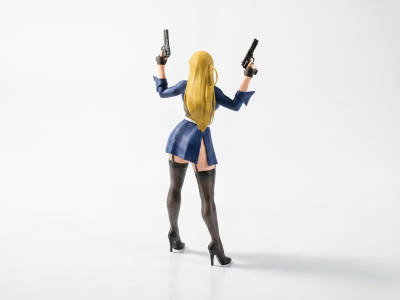 Lady Hitman Action Figurine Female Character 3D Printable