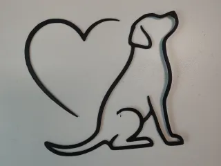decoración perro corazon 3