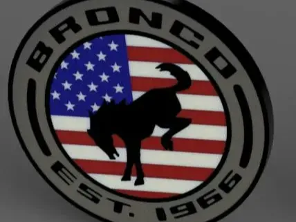 Ford Bronco Emblem Lightbox