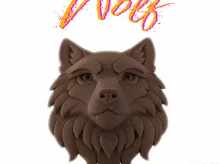 Wolf Head - Wall Sculpture