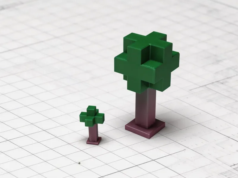 Adorno de Pixel Art de Minecraft - Árbol-0 Minecraft Pixe