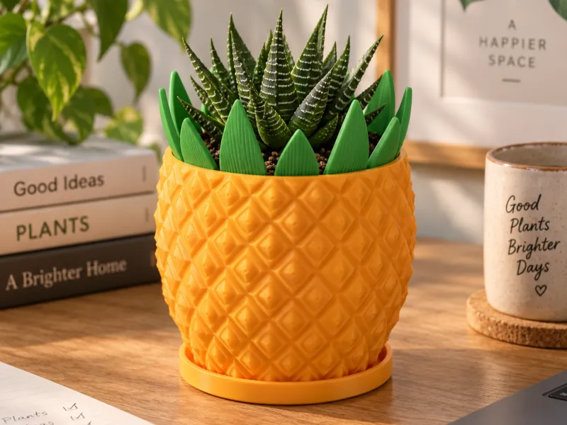 Pineapple Planter – Tropical Homeware - Real Plant Function