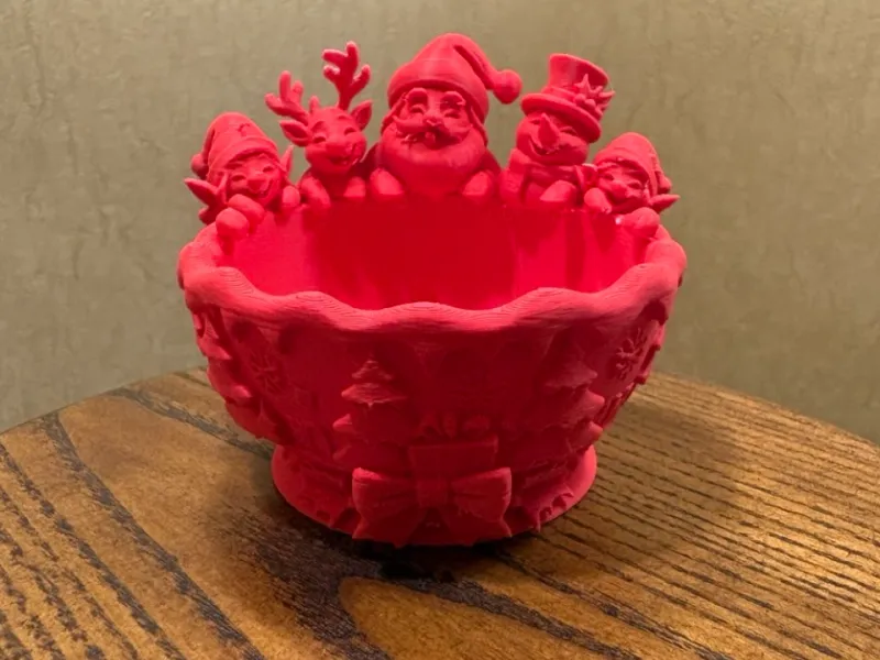 Feestelijke decoratieve schaal/kerstthema