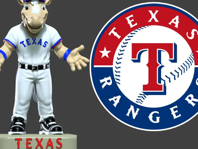 MLB - Texas Rangers mascot statue - Rangers Captain