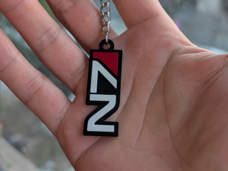 N7- Mass Effect - Keychain