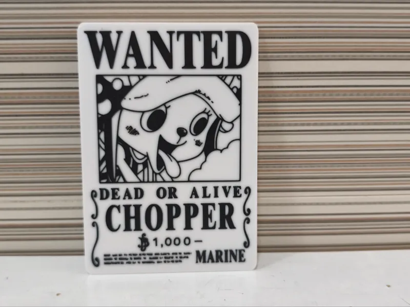 Cartel de Recompensa "WANTED" de Tony Tony Chopper