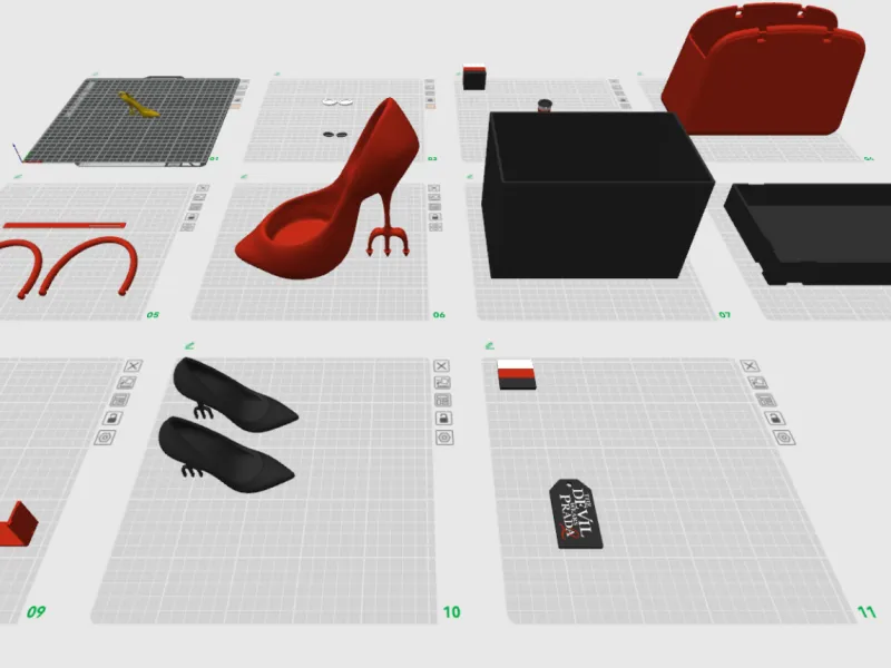 Set Completo el Diablo Viste a la Moda