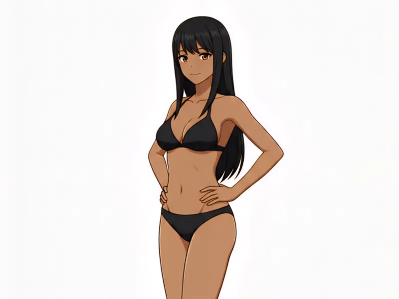 Anime Style Girl in Bikini - Helena1