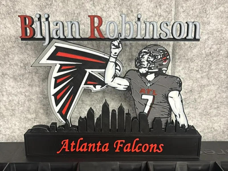 NFL - Atlanta Falcons Bijan Robinson display
