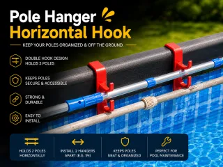 Pole Hanger - Horizontal Hook x2