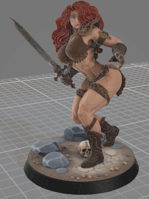 Red Sonja - Warrior Queen - Miniature or Statue-0