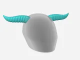 Buffalo Horn for Motorcycle Helmets - Accessory-0