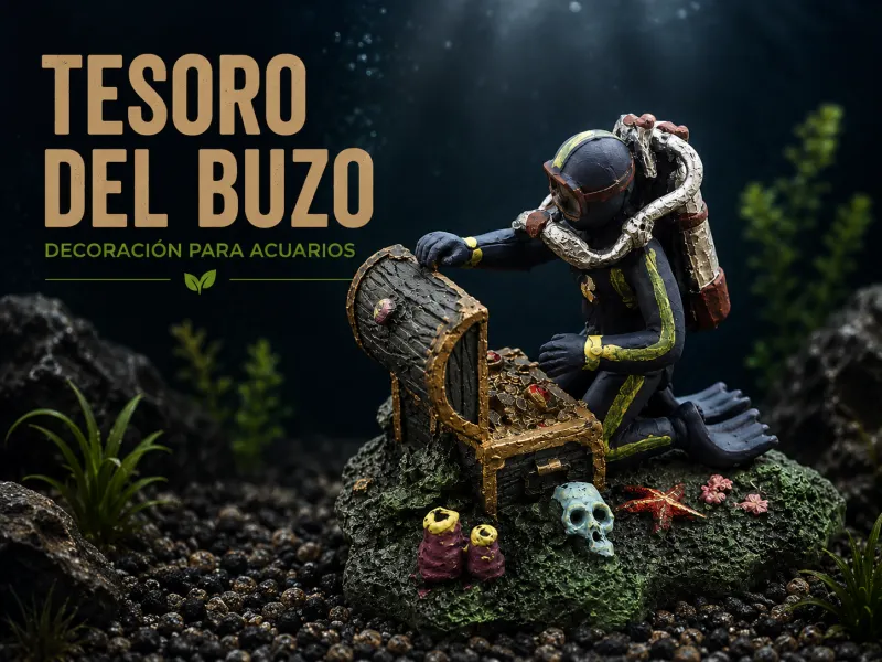 Diver's Treasure Aquarium Decoration