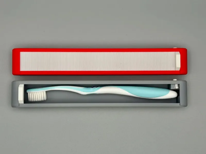 Lockable Toothbrush holder for traveling