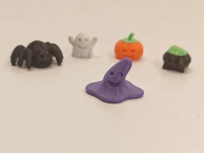 🧙 Mini Witch Hat Pencil Topper – Halloween 2g ~10 min